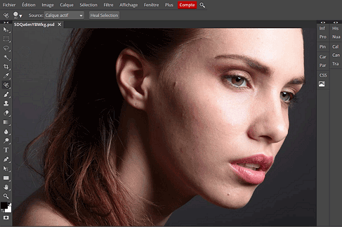 Ritocco di ritratti in Photoshop online gratis